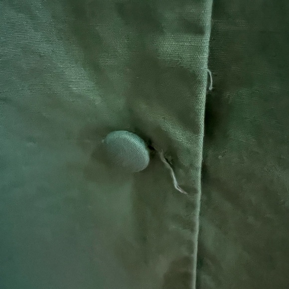 Vintage Forever Green Cotton Fit and Flare Dress 50s Inspired Tie Waist - Picture 9 of 9